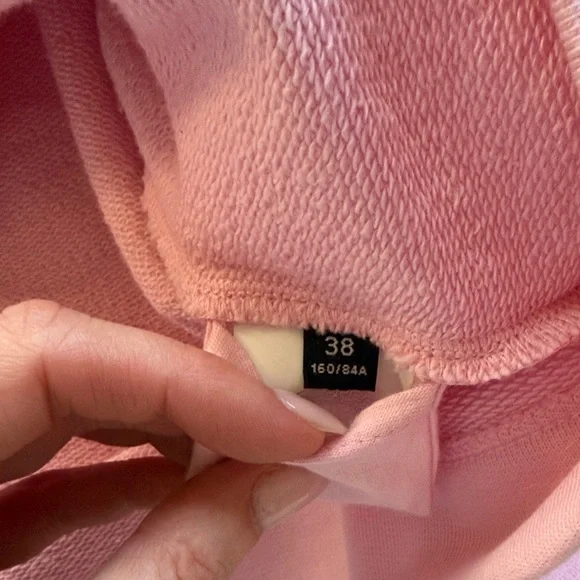 Versace Pink and Orange Crew Neck Sweatshirt Sz 38 (fits XS/S) - Picture 5 of 6